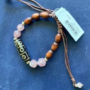 Chico’s Pink tribal beaded bracelet NWT